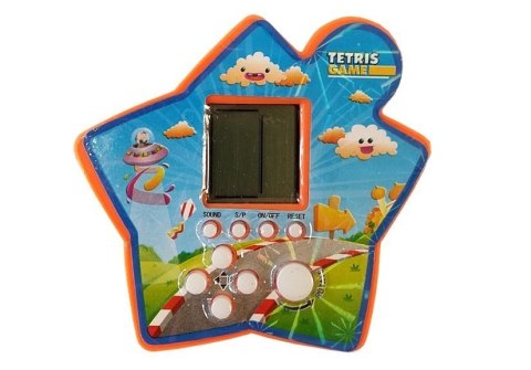 Gra Elektroniczna Kieszonkowa Tetris Gwiazdka Pomarańczowy LEAN TOYS Gra Elektroniczna Kieszonkowa Tetris Gwiazdka Pomarańczowy LEAN TOYS