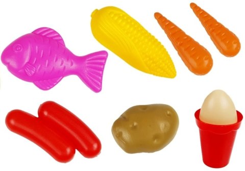 Kuchnia Interaktywna Dla Dzieci Lodówka Okap Kran z Wodą Akcesoria 58 el. LEAN Toys