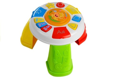 Stolik Edukacyjny Muzyczny Gra Świeci Dla Malucha LEAN Toys