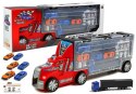 Tir Ciężarówka z Autkami Sorter Resoraki Akcesoria LEAN Toys