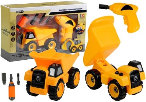 Wywrotka Do Rozkręcania + Wiertarka Śrubokręty LEAN Toys Wywrotka Do Rozkręcania + Wiertarka Śrubokręty LEAN Toys