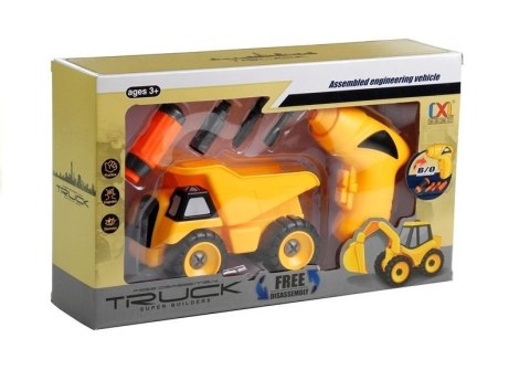 Wywrotka Do Rozkręcania + Wiertarka Śrubokręty LEAN Toys Wywrotka Do Rozkręcania + Wiertarka Śrubokręty LEAN Toys