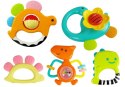Zestaw Grzechotek Grzechotki Kolorowe Dinozaury LEAN Toys Zestaw Grzechotek Grzechotki Kolorowe Dinozaury LEAN Toys