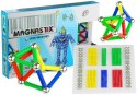 Zestaw Klocków Magnetycznych 136 Element Magnastix LEAN Toys