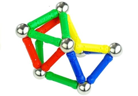 Zestaw Klocków Magnetycznych 136 Element Magnastix LEAN Toys