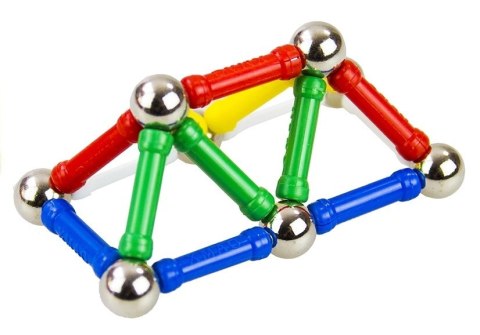 Zestaw Klocków Magnetycznych 136 Element Magnastix LEAN Toys