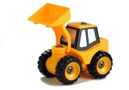 Żółta Koparka Do Rozkręcania + Wkrętarka LEAN Toys