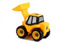 Żółta Koparka Do Rozkręcania + Wkrętarka LEAN Toys