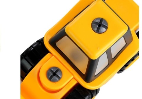 Żółta Koparka Do Rozkręcania + Wkrętarka LEAN Toys Żółta Koparka Do Rozkręcania + Wkrętarka LEAN Toys