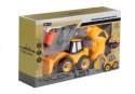 Żółta Koparka Do Rozkręcania + Wkrętarka LEAN Toys