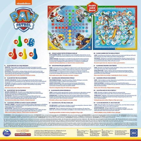 Gra planszowa 2w1 Chińczyk Psi Patrol Trefl 01896 Trefl Gry