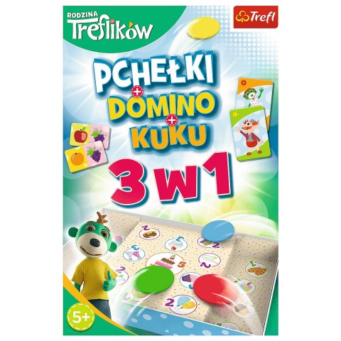 Gra rodzinna Rodzina Treflików 3w1 Domino Pchełki Kuku Trefliki Trefl 01921 Trefl Gry Gra rodzinna Rodzina Treflików 3w1 Domino Pchełki Kuku Trefliki Trefl 01921 Trefl Gry