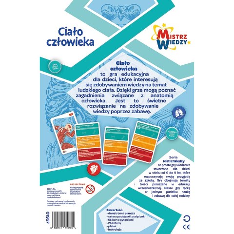 Gra dla dzieci Ciało człowieka Mistrz Wiedzy Trefl 01957 Trefl Gry Gra dla dzieci Ciało człowieka Mistrz Wiedzy Trefl 01957 Trefl Gry