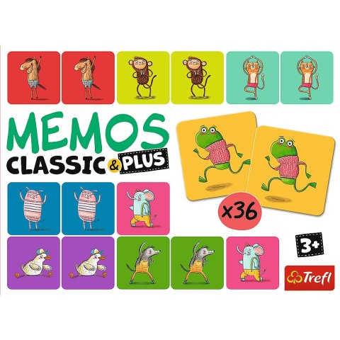 Gra Memos Classic&Plus Ruch i dźwięk Trefl 02271 Trefl Gry