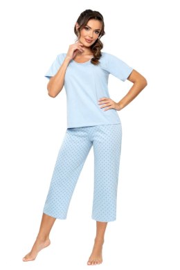 Piżama Damska Model SKY 3/4 Blue - Donna Donna