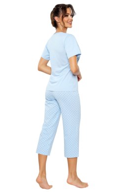 Piżama Damska Model SKY 3/4 Blue - Donna Donna