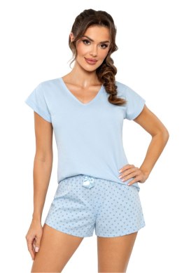 Piżama Damska Model SKY short Blue - Donna Donna