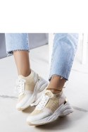 Beżowe sneakersy na koturnie Ann - Solea Solea