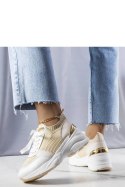 Beżowe sneakersy na koturnie Ann - Solea Solea