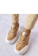 Beżowe sneakersy z eko-zamszu Dupuis - Solea Solea
