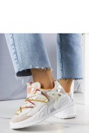 Beżowe sneakersy z łączonych materiałów Traci - Solea Solea