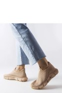 Beżowe sportowe sneakersy wsuwane Obenor - Solea Solea