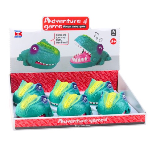 Gra Zręcznościowa Gryzący Atakujący Dinozaur Zielony LEAN Toys Gra Zręcznościowa Gryzący Atakujący Dinozaur Zielony LEAN Toys