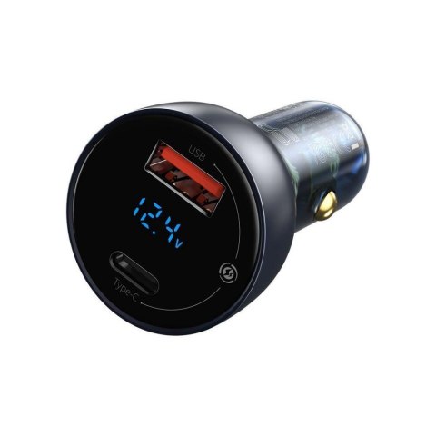 Ładowarka samochodowa Baseus CCKX-C0G 65W z gniazdem USB QC3.0 oraz USB-C PD 3.0 PPS Baseus