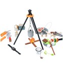 Zestaw Do Biwakowania Drewniany Ognisko Akcesoria 45 El LEAN Toys