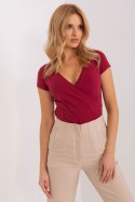 Bluzka Model RV-TS-5636.18 Bordo - Rue Paris Rue Paris
