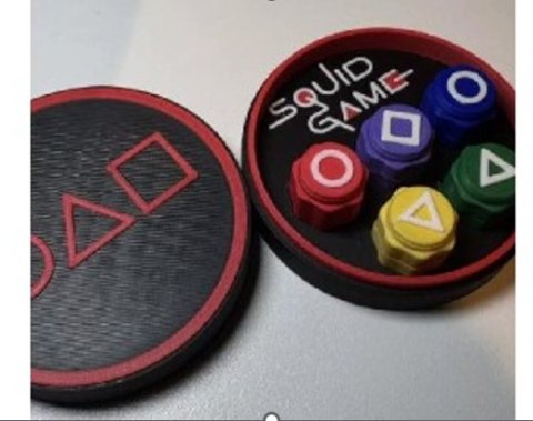 Gonggi - Kości Squid Game w okrągłym pudełku LEAN Toys