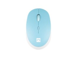 Mysz bezprzewodowa Natec Harrier 2 bluetooth 5.1 1600 DPI z cichym klikiem biało-niebieska Natec
