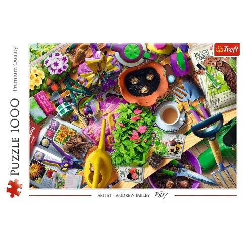Puzzle - 1000 - Porządki w ogrodzie - Trefl 10927 Trefl Puzzle Puzzle - 1000 - Porządki w ogrodzie - Trefl 10927 Trefl Puzzle