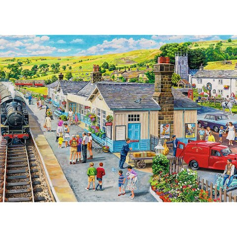 Puzzle - 1000 Premium Plus - Tea Time: Dworzec kolejowy - Trefl 10810 Trefl Puzzle Puzzle - 1000 Premium Plus - Tea Time: Dworzec kolejowy - Trefl 10810 Trefl Puzzle