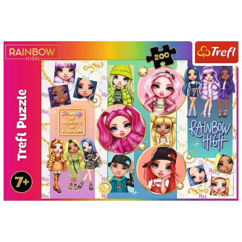 Puzzle - 200 - Przyjaźń Rainbow High - Trefl 13289 Trefl Puzzle Puzzle - 200 - Przyjaźń Rainbow High - Trefl 13289 Trefl Puzzle