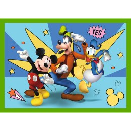 Puzzle - 4w1 (12, 15, 20, 24) - Wśród przyjaciół - Myszka Miki - Trefl 34616 Trefl Puzzle