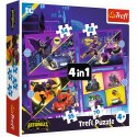 Puzzle - 4w1 (35, 48, 54, 70) - Poznaj Batwheels - Trefl 34658 Trefl Puzzle