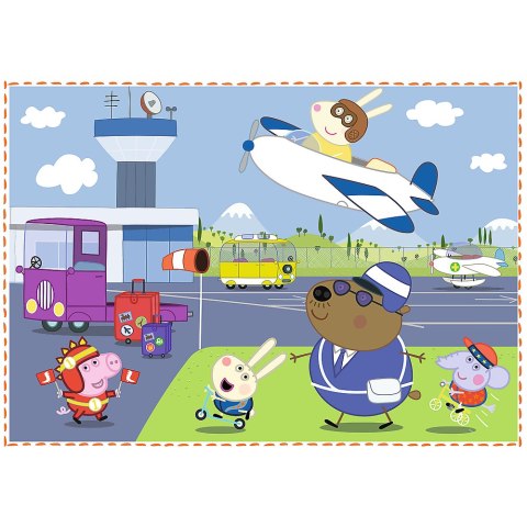 Puzzle - 4w1 (12,15, 20, 24) - Wspomnienia z wakacji - Świnka Peppa - Trefl 34359 Trefl Puzzle Puzzle - 4w1 (12,15, 20, 24) - Wspomnienia z wakacji - Świnka Peppa - Trefl 34359 Trefl Puzzle