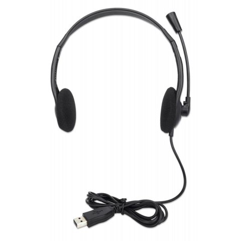 Słuchawki z mikrofonem Manhattan Stereo USB Economy Manhattan Słuchawki z mikrofonem Manhattan Stereo USB Economy Manhattan