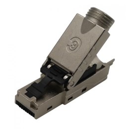 Wtyk Techly RJ45 Cat8.1 STP samozaciskowy czarny Techly