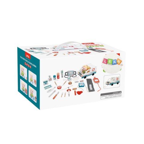 Zestaw Ratunkowy Dla Małego Ratownika Akcesoria Drewno 22El LEAN Toys