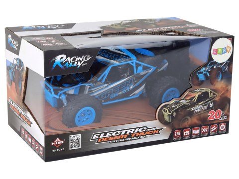 Autko Terenowe Zdalnie Sterowane R/C 1:24 Niebieskie LEAN Toys Autko Terenowe Zdalnie Sterowane R/C 1:24 Niebieskie LEAN Toys