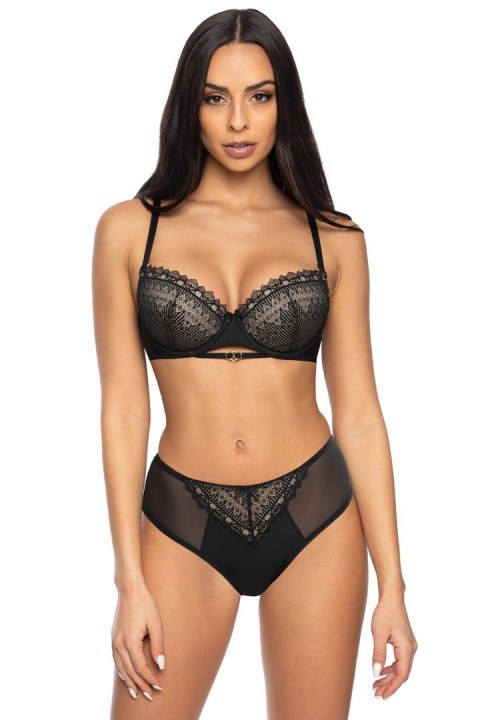 Biustonosz push up Biustonosz Push-up Model 3539/11 Marion Black/Beige - Mat Mat