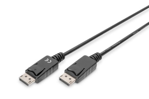 Kabel DisplayPort DIGITUS z zatrzaskami 1080p 60Hz FHD Typ DP/DP M/M czarny 3m Digitus Kabel DisplayPort DIGITUS z zatrzaskami 1080p 60Hz FHD Typ DP/DP M/M czarny 3m Digitus