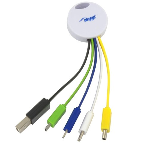 Kabel adapter Akyga AK-AD-51 brelok USB 5 w 1 AKYGA Kabel adapter Akyga AK-AD-51 brelok USB 5 w 1 AKYGA