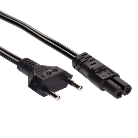 Kabel zasilający Akyga AK-RD-04A do notebooka 2pin ósemka IEC C7 0,5m wtyk EU AKYGA Kabel zasilający Akyga AK-RD-04A do notebooka 2pin ósemka IEC C7 0,5m wtyk EU AKYGA
