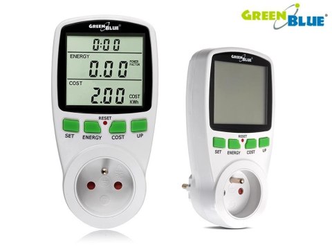Miernik energii, watomierz GreenBlue GB202 Greenblue Miernik energii, watomierz GreenBlue GB202 Greenblue