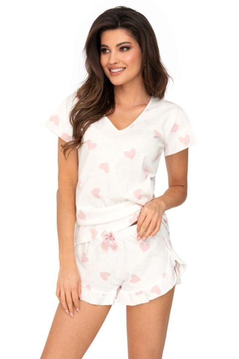 Piżama Damska Model Sweet 1/2 Ecru - Donna Donna Piżama Damska Model Sweet 1/2 Ecru - Donna Donna