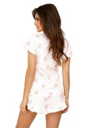 Piżama Damska Model Sweet 1/2 Ecru - Donna Donna Piżama Damska Model Sweet 1/2 Ecru - Donna Donna