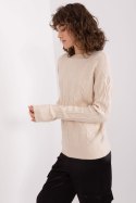 Sweter Damski Model AT-SW-2340.10 Light Beige - AT AT
